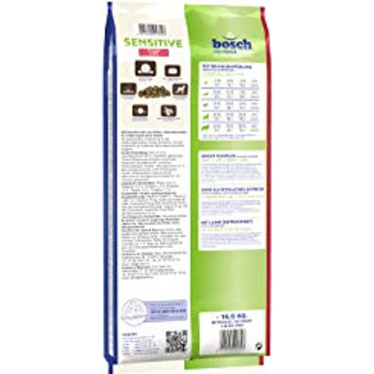 Bosch Trockenfutter Hund Adult Sensitive Lamm & Reis, 15 kg, für Hunde mit Unverträglichkeiten, hohem Reis-Anteil, immunstärkend – Bild 4