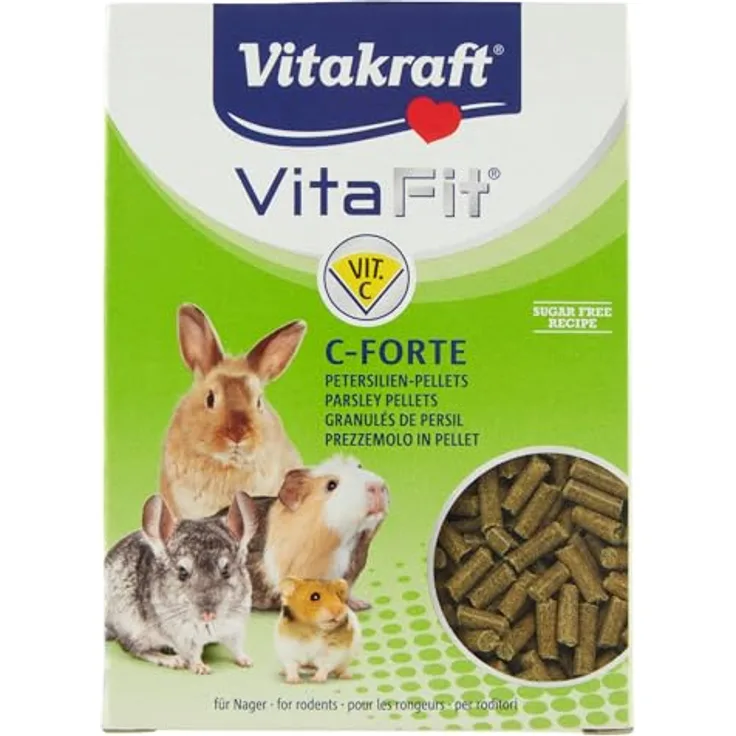 Vitakraft VITA Fit C-Forte, Ergänzungsfuttermittel für Nager mit hohem Vitamin C-Gehalt, 100g