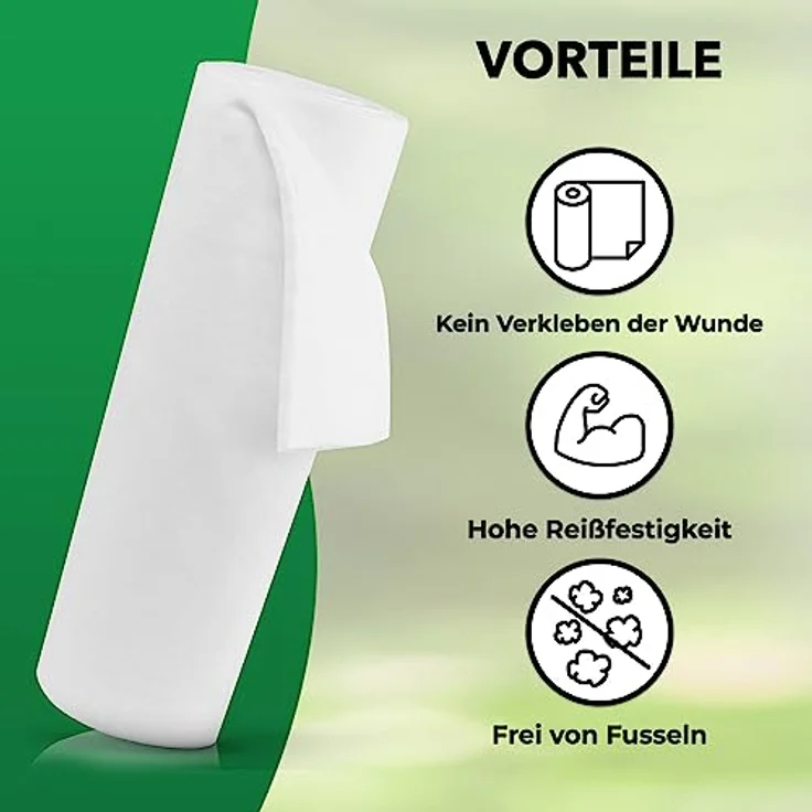CHEVAL GARDE® Mullwatterolle Pferd 40cm x 5m, Hochwertige Verbandwatte für Huf-, Wund- und Angussverband, extrem saugstark und reißfest – Bild 2