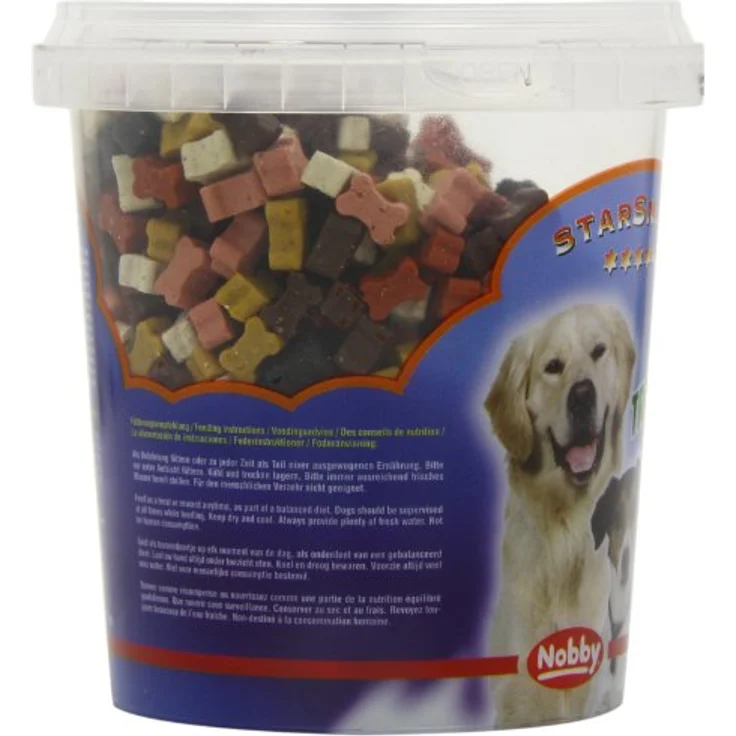Nobby STARSNACK Training Bones für Hunde, 500 g Dose mit Pansen, Lamm-, Wild-, Geflügel-, Rindfleisch und Lachsöl – Bild 5