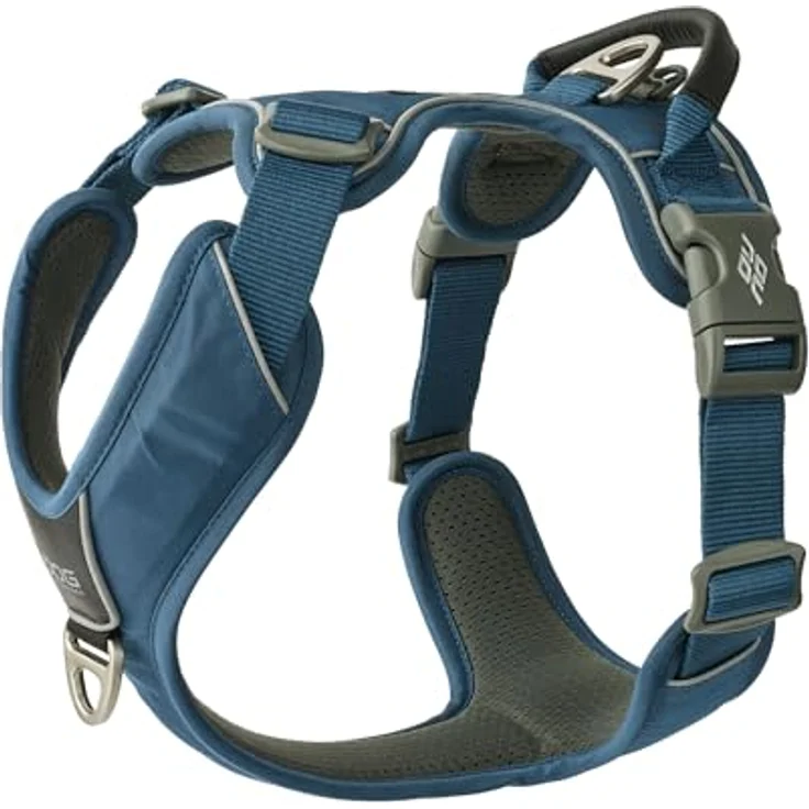DOG Copenhagen Comfort Walk Pro Hundegeschirr, ergonomisch mit 2 Leinenbefestigungen, Ocean Blue, Größe M – Bild 1