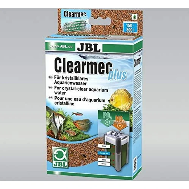 JBL Aquaristik und Terraristik ClearMec plus, Filtermasse für Aquarienfilter, entfernt Nitrit, Nitrat und Phosphat, 1l für 150-300 l Süsswasser – Bild 2