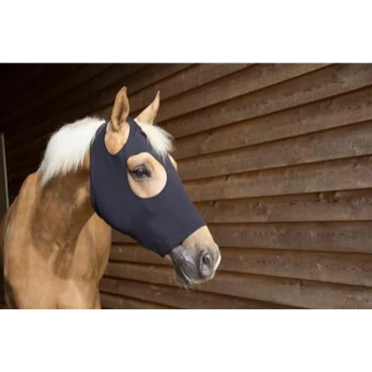 CATAGO Fir-Tech Maske, schwarze Fliegenmaske aus Keramikfaser mit Ferninfrarotstrahlen zur Förderung der Blutzirkulation, Pony – Bild 1