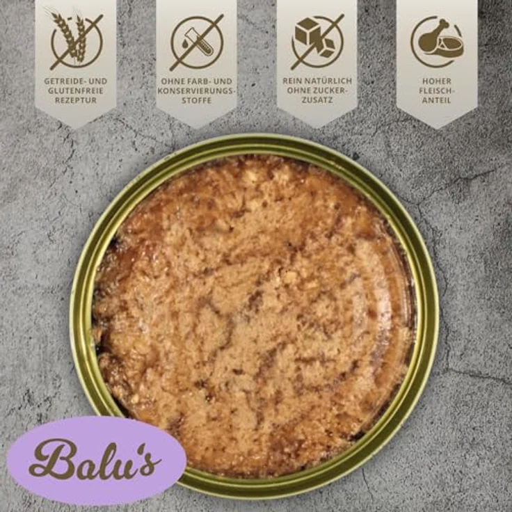 Lyra Pet Lecker.Pet® 18 x 400 g Katzenfutter Nassfutter Mix, Balu's, Emily's & Leo's Fleischmahlzeit ohne Zusatzstoffe, reich an Proteinen, Made in Germany – Bild 5