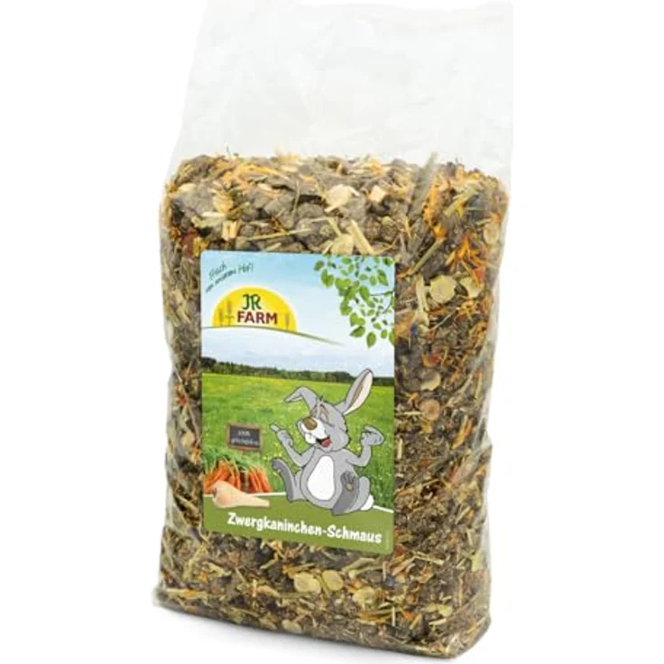 JR FARM Zwergkaninchen-Schmaus 2,5 kg, getreidefreies Kleintierfutter mit Wildgräsern, Kräutern und natürlichen Vitaminen – Bild 1