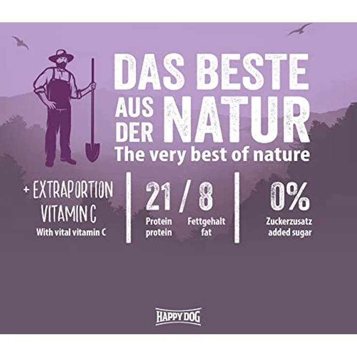 Happy Dog NaturCroq Trockenfutter für Hunde Senior, 4 kg, mit leicht verdaulichem Geflügel und Vollkorn, optimal für ältere Hunde ab 7 Jahren – Bild 3
