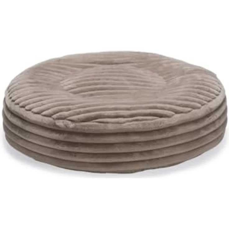Designed By Lotte Tierkissen Hundekissen Reza rund beige - Nachhaltiges Hundekissen mit recycelter Polyesterfaser – Bild 1
