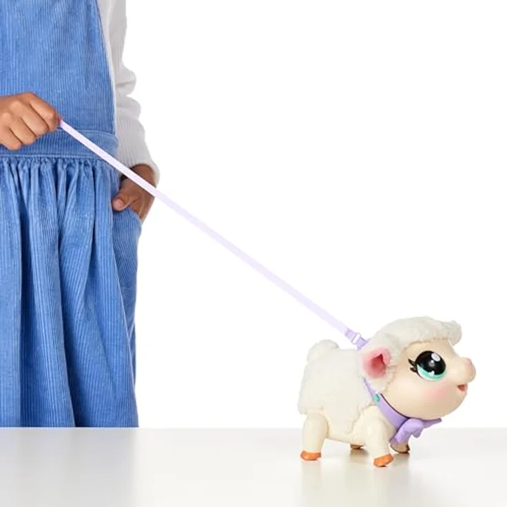 Moose Toys Little Live Pets My Pet Lamb Snowie, interaktives Baby-Lämmchen mit über 25 Geräuschen, weiß – Bild 8