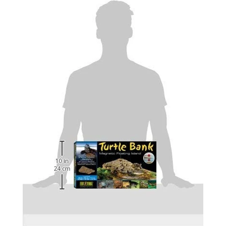Exo Terra Turtle Bank, Magnetische, schwimmende Insel für Wasserschildkröten, anpassbar an Wasserstand, in 3 Größen erhältlich – Bild 3