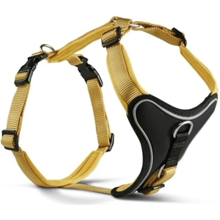 Wolters Geschirr Professional Comfort, Größe 70-85 cm, Farbe Curry Gelb, für Hunde – Bild 2