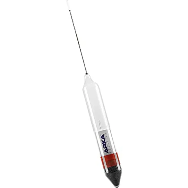 ARKA Biotechnologie GmbH Aquarium-Wassertest Arka Aräometer, inkl. Thermometer, Präzise Messung von Salzgehalt/Dichte und Temperatur, Messbereich 1.018 bis 1.028 – Bild 1
