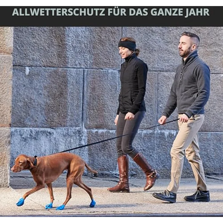 Pawz Hundeschuhe M, 7.6 cm, schwarz, 12 Stück, 100% Naturkautschuk, wasserdicht, wiederverwendbar – Bild 6