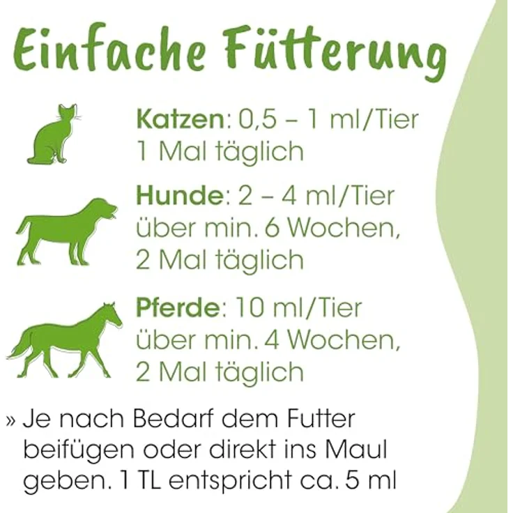 cdVet ArthroGreen Lauf-Fit 100ml, Nahrungsergänzung zur Gelenkunterstützung für Pferd, Hund und Katze mit Kräutern – Bild 6