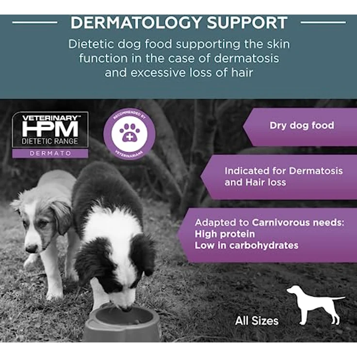 Virbac Veterinary HPM Vet Dermatology Trockenfutter für Hunde, 3 kg, speziell für die Hautgesundheit – Bild 2