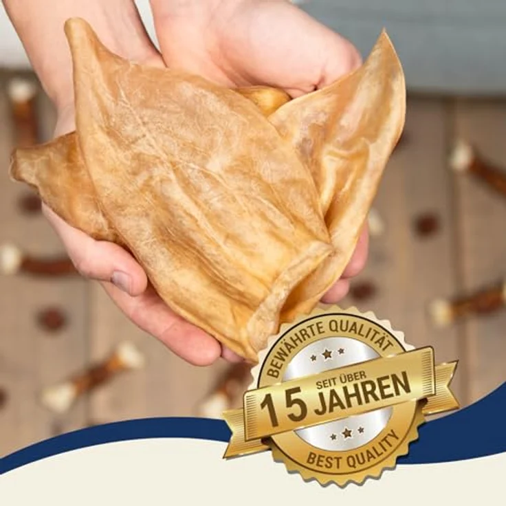 Lyra Pet® Rinderohren, naturbelassener Kausnack, 2000 g, proteinreich und zahnreinigend – Bild 4