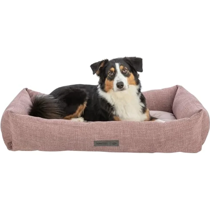 TRIXIE Tierbett Bett Viviana altrosa für Hunde, mit Stickerei und rutschfestem Boden – Bild 3
