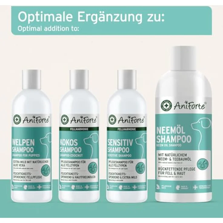AniForte Fellharmonie Conditioner für Hunde 200ml - Sensitiv Spülung für Langhaar & Kurzhaar, pH-neutrale Pflege mit Aloe Vera, Anti Filz, ohne Parfum – Bild 5