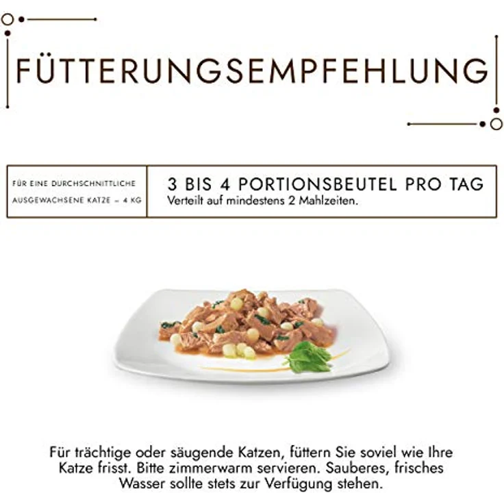 Gourmet A la Carte Katzenfutter nass, Sorten-Mix mit Huhn, Rind, Forelle und Seelachs, 60er Pack (60 x 85g), ohne künstliche Zusatzstoffe – Bild 3