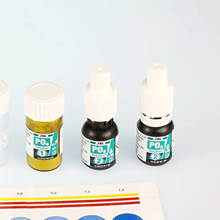 JBL ProAquaTest PO4 Phosphat Sensitiv Nachfüller, Wassertest-Reagenzien für Süß-/Meerwasser-Aquarien und Teiche, 3 Stück, wiederverschließbar – Bild 3