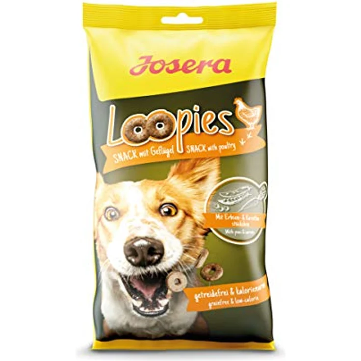 Josera Loopies mit Geflügel, getreidefreie Hundeleckerlis mit wenig Fett, 11 x 150 g, Super Premium Qualität ohne Zucker – Bild 2