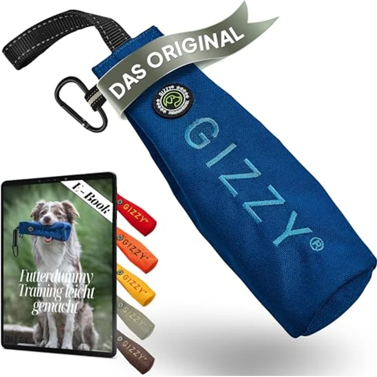 GIZZY® Futterdummy Hunde, Robuster Leckerlie-Beutel für alle Rassen, strapazierfähig, leichtgängiger Reißverschluss, fördert Intelligenz und Lernbindung – Bild 1