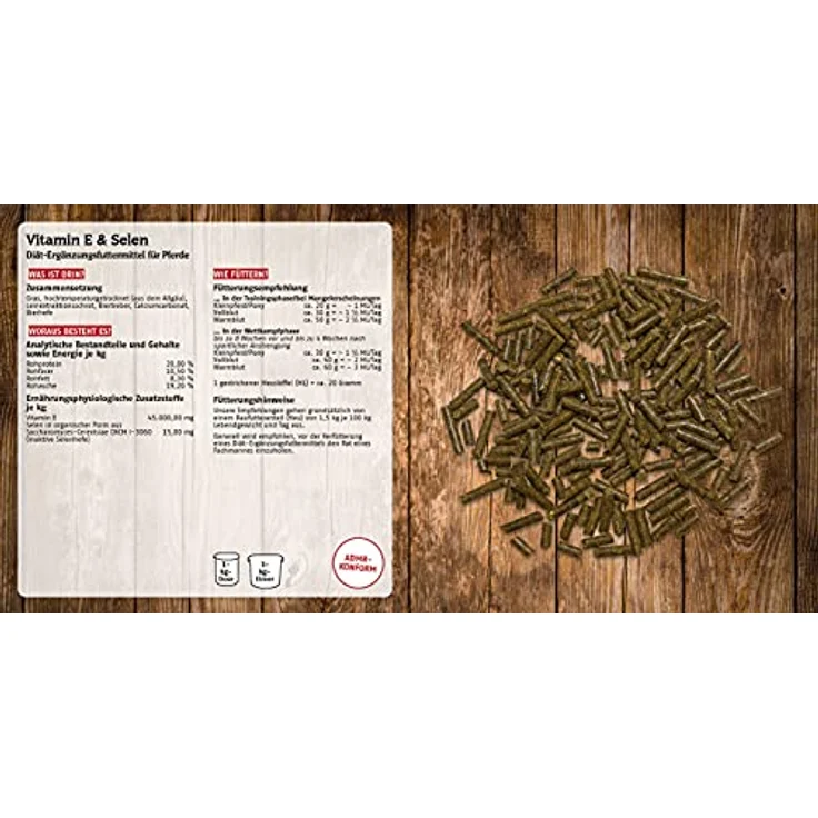 marstall Premium-Pferdefutter Vitamin E + Selen, getreidefreies Diätfuttermittel für optimalen Muskelstoffwechsel, 3 kg Packung – Bild 2