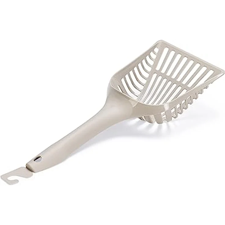 Karlie Eco Katzenstreuschaufel, 26,5X10X2 cm, grau, aus 98% recyceltem Kunststoff mit Haken zur Aufhängung – Bild 1