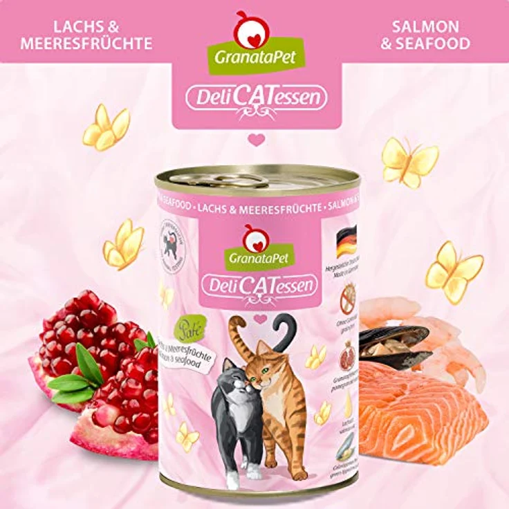 GranataPet DeliCatessen Katzen-Nassfutter, Multipack 6x400g, hoher Fleischanteil, ohne Getreide, mit Granatapfelkernen und Taurin – Bild 6