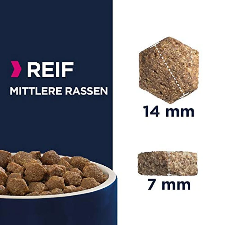 Eukanuba Hundefutter mit frischem Huhn für mittelgroße Rassen, Premium Trockenfutter für reife Hunde, unterstützt Gelenke und Verdauung, 3 kg – Bild 4