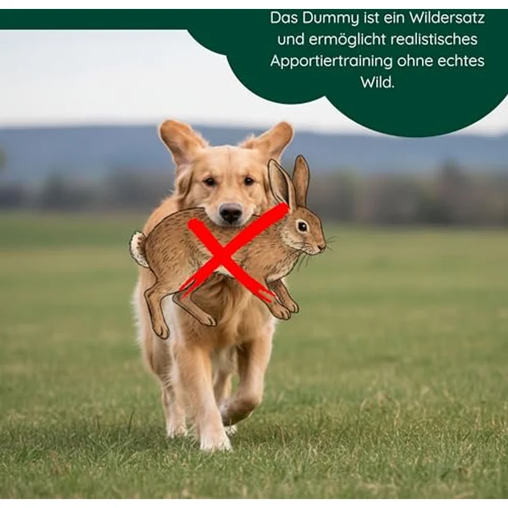 Romneys Standard-Dummy 500g Hundeapportel - Extrem robust, schwimmfähig und mit ergonomischem Wurfgriff (Orange) – Bild 4