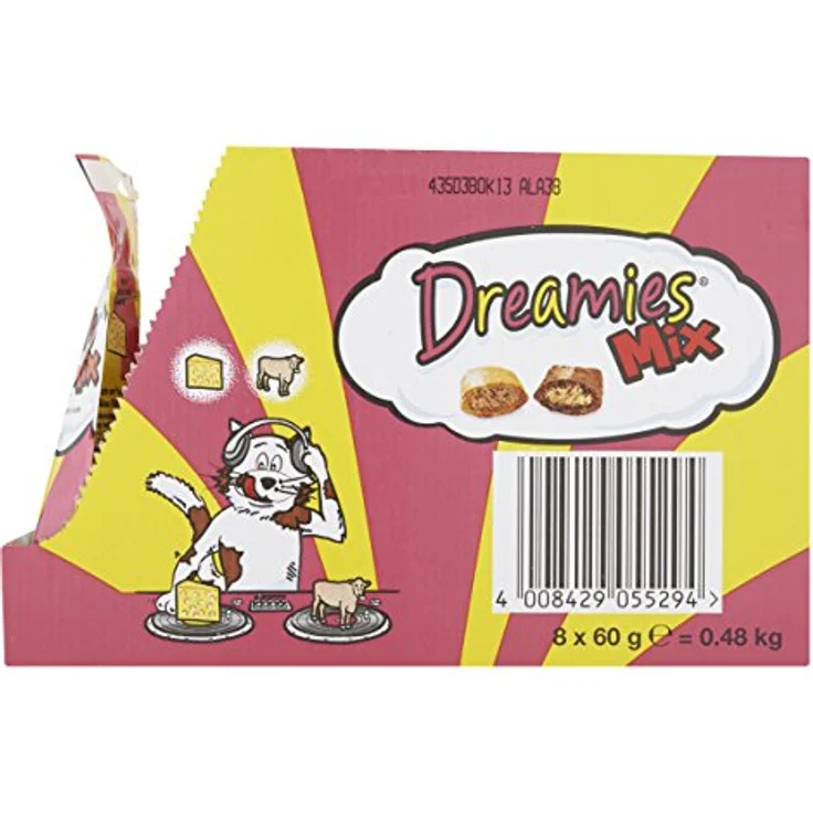 Dreamies Katzensnacks Mix Pack - Sparpaket Käse und Rind, 6 x 60 g, kalorienarm mit Vitaminen und Mineralstoffen – Bild 11