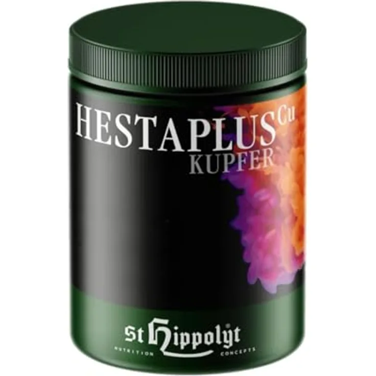 St. Hippolyt Hesta Plus Kupfer, 1 kg Ergänzungsfuttermittel für Pferde, getreidefrei, Unterstützung bei Nährstoffmangel