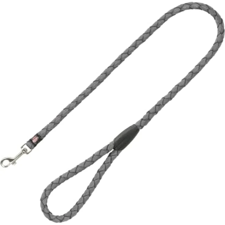 TRIXIE Hundeleine Cavo L–XL, 1,00 m ø 18 mm, grafit - Kurze Führleine für große bis sehr große Hunde mit stabilem Bolzenhaken und Handschlaufe – Bild 1