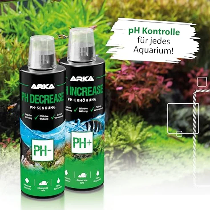 ARKA pH Senker Aquarium 118 ml, senkt pH-Wert und KH, fördert Pflanzenwachstum, einfache Dosierung für Nano- und kleine Becken – Bild 4