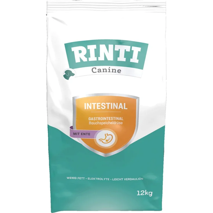 Rinti Canine Hunde-Trockenfutter Intestinal, 12kg, mit wertvollen Nährstoffen und Vitaminen für alle Lebensphasen