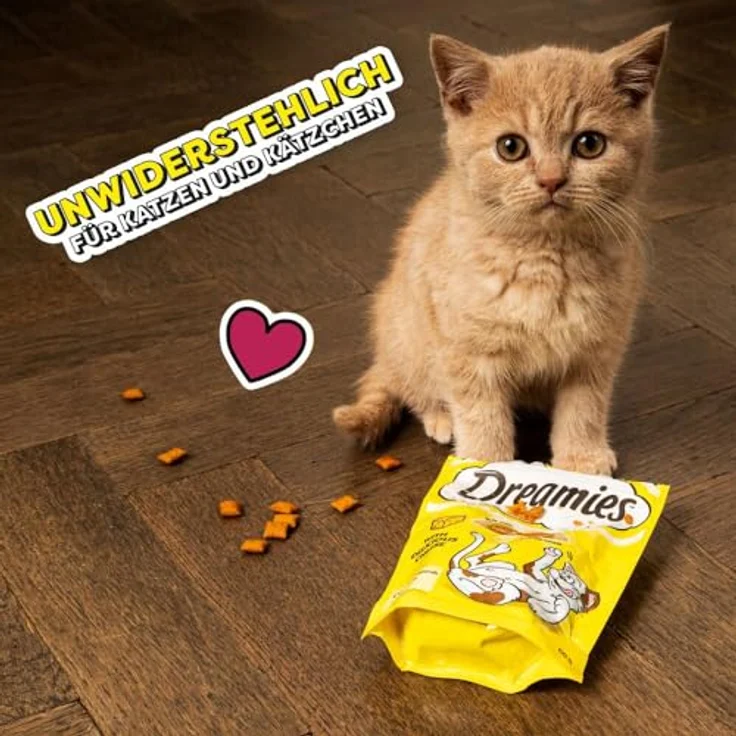 Dreamies Katzensnack mit Käse, 6x60g, ohne künstliche Aromastoffe für Katzen aller Lebensphasen – Bild 11