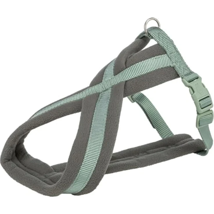 TRIXIE Comfort Premium Geschirr, XS, S, Salbei, mit Plüschpolsterung für sicheren Sitz beim Training – Bild 1