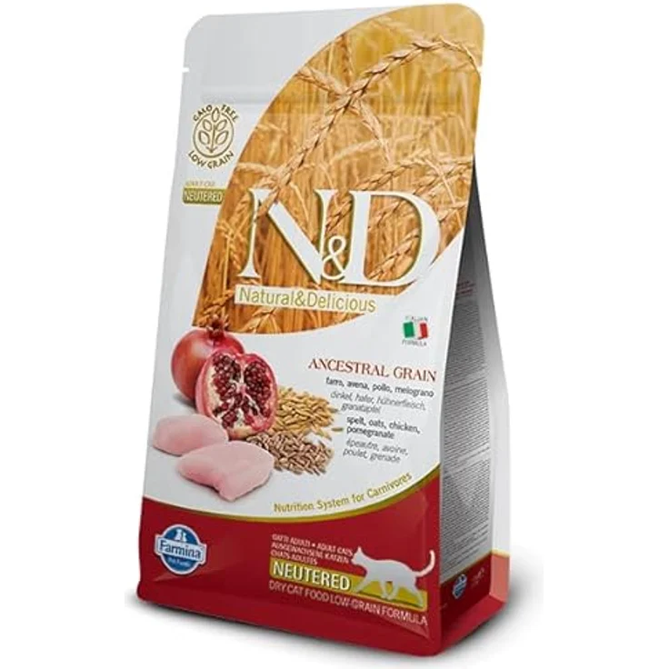 Farmina N&D ANCESTRAL Grain Adult Pellets Katzenfutter, Trockenfutter mit Huhn, natürlichen Antioxidantien und Vitaminen, 1,5 kg – Bild 2