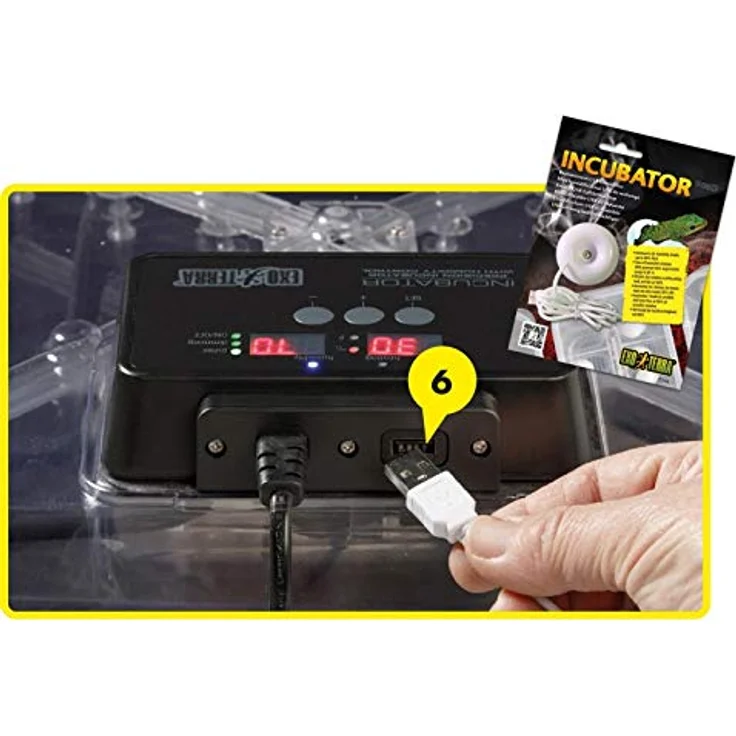 Exo Terra Inkubator Pro, Präzisionsinkubator für Reptilieneier mit LCD-Display und Feuchtigkeitsregulierung – Bild 3
