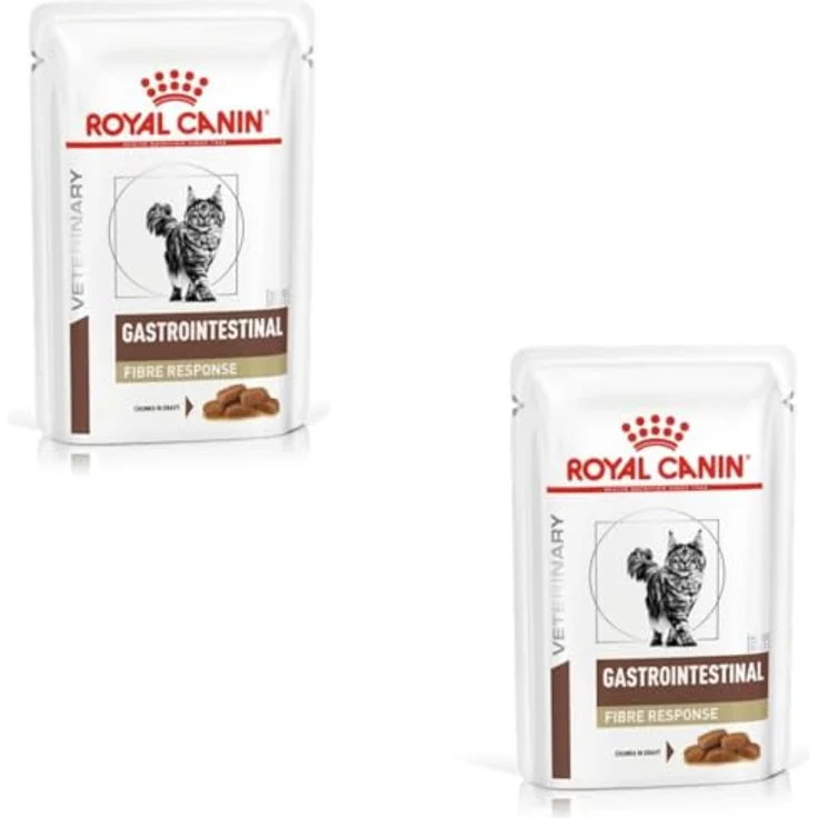 ROYAL CANIN Veterinary Gastro Intestinal Fibre Response, Diät-Nassfutter für adulte Katzen, Doppelpack, 2 x 12 x 85 g, bei Verstopfungen und Magen-Darm-Problemen – Bild 1