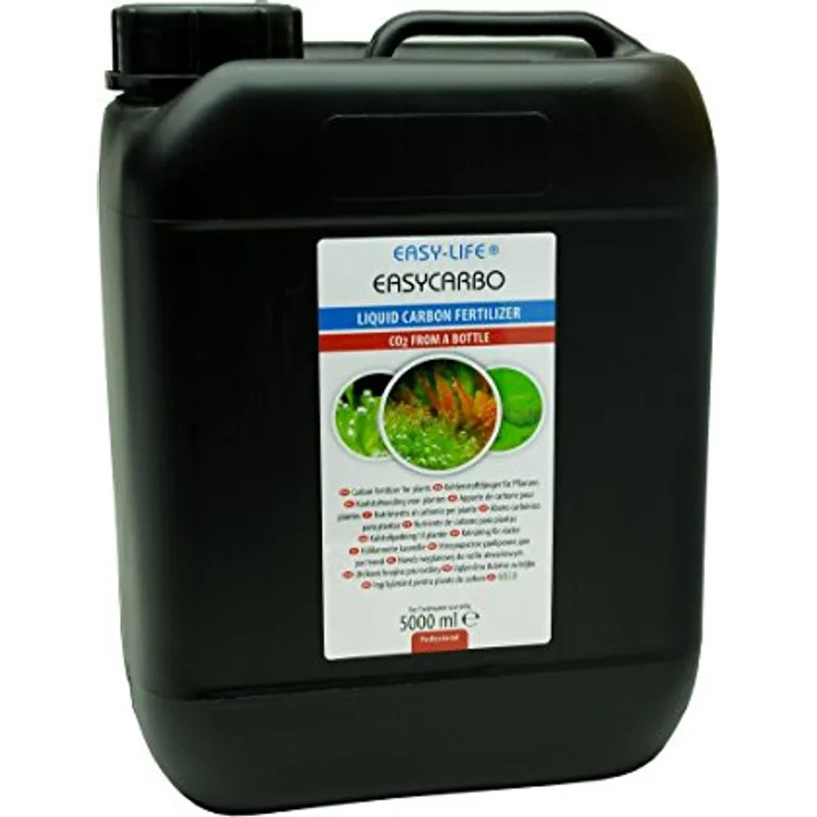 Easy Life EasyCarbo, flüssiger Dünger für Aquarienpflanzen, 5000 ml, mit CO2-Unterstützung, reduzierte Algenbildung, 0.55 kg