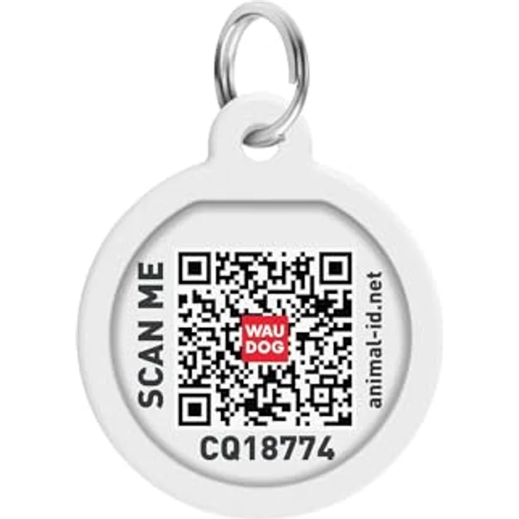 COFI 1453 Pet ID Tag für Hund Katze, QR Passport Global Suchsystem, Stahl mit Water Lelies Design – Bild 3