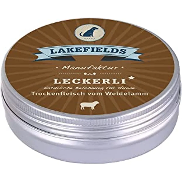 Lakefields Snacks Leckerlie Lamm, 3 x 50g, 100% getreidefrei, hypoallergen, Monoprotein, naturbelassen