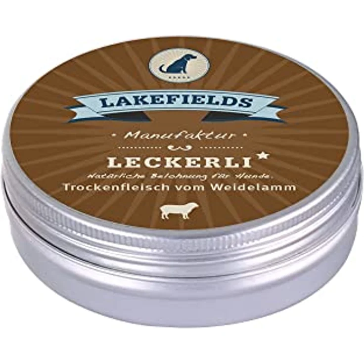 Lakefields Snacks Leckerlie Lamm, 3 x 50g, 100% getreidefrei, hypoallergen, Monoprotein, naturbelassen