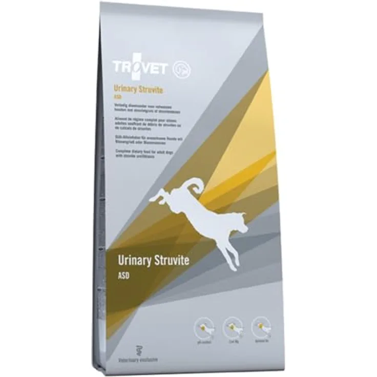 Trovet Urinary Struvite ASD Trockenfutter, 3 kg, Diät-Alleinfuttermittel für Hunde, niedriger Kalium- und Magnesiumgehalt zur Unterstützung bei Struvitkristallen