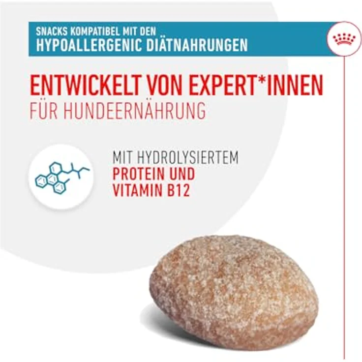 Royal Canin Veterinary Hypoallergenic Treats, 4er Pack mit hydrolysierten Proteinen, Snacks für alle Hunderassen, 4 x 230 g, wiederverschließbarer Beutel – Bild 4
