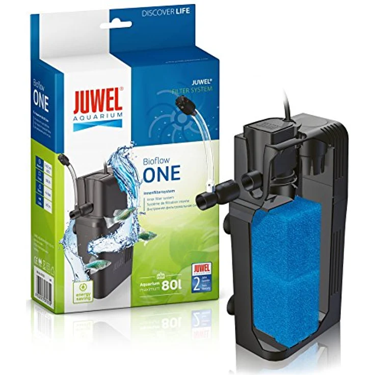 Juwel Aquarium Bioflow Innenfiltersystem One, leistungsstarker Innenfilter für Aquarien bis 80 Liter, inkl. Pumpe JUWEL Eccoflow 300 – Bild 2