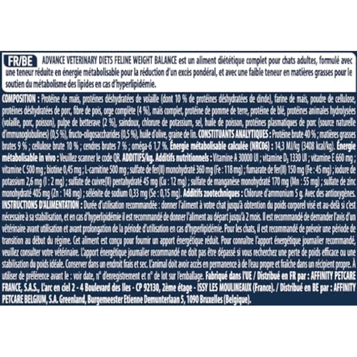 Affinity Advance Obesity Trockenfutter Katze, hypoallergenes Diätfutter mit niedrigem Fett- und Kaloriengehalt, 1.5 kg – Bild 5
