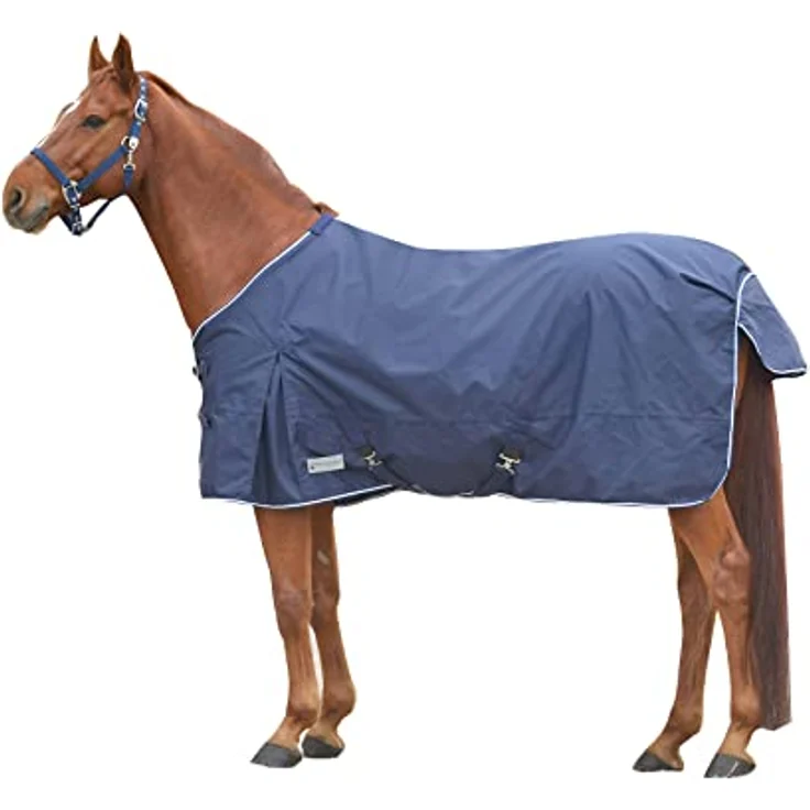 WALDHAUSEN Comfort Regendecke, wasserdicht und atmungsaktiv, Kreuzbegurtung, 155 cm, nachtblau – Bild 1