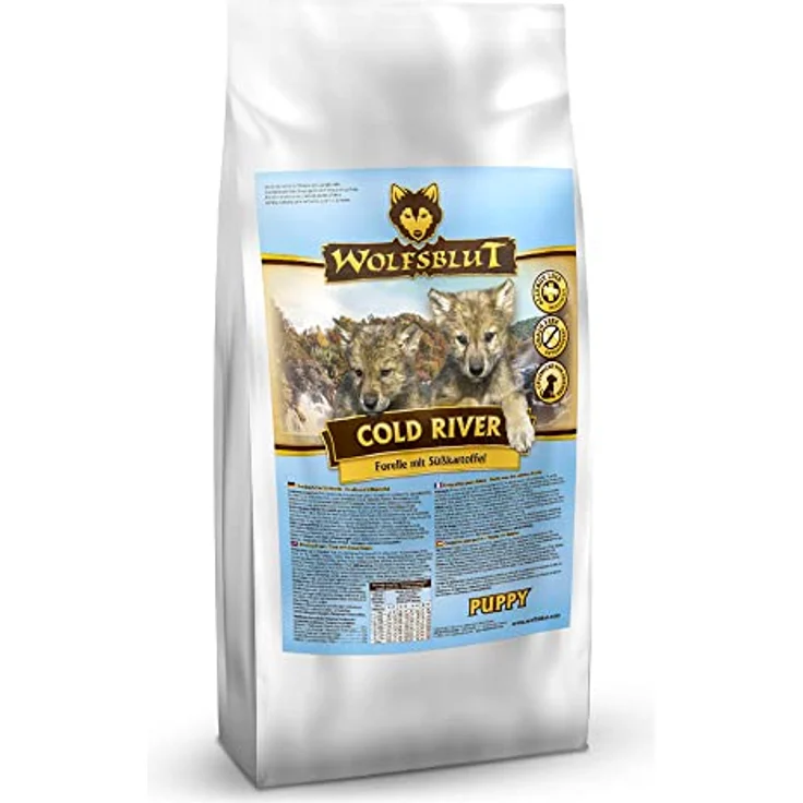 Wolfsblut Cold River Puppy, 2 kg Trockenfutter mit Forelle, getreidefrei für Allergiker – Bild 1